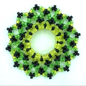 Large Green/Black 💚🖤 Kandi Cuff